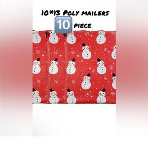 10 piece snowman poly mailer